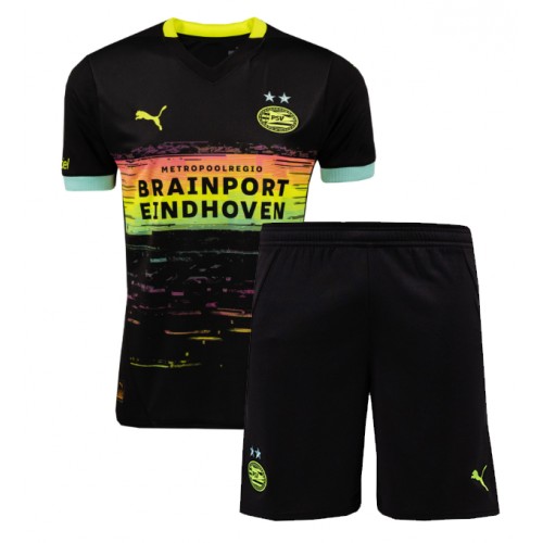 PSV Eindhoven Segunda Equipación Niños 2024-25 Manga Corta (+ Pantalones cortos)
